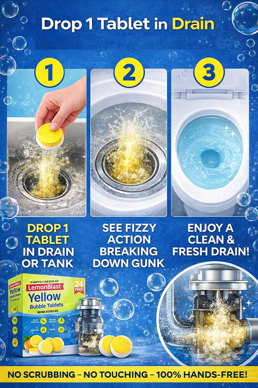 LemonBlast Yellow Bubble Tablets (24 Pcs) +50% Off I Flash Deal