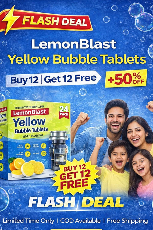 LemonBlast Yellow Bubble Tablets (24 Pcs) +50% Off I Flash Deal